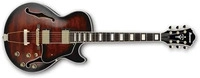 Ibanez Artcore Expressionist AG95QA Dark Brown Sunburst semi-akoestische gitaar