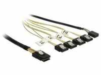 Delock Reverse SAS Kabel: 4xSATA - SFF8087, Interne Kabel (PC)