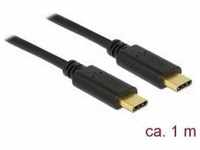 Delock 83323, Delock USB2.0-Kabel TypC-TypC: 1m, E-Marker, 5A (1 m, USB 2.0)