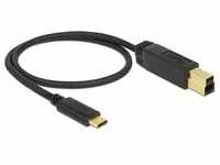 Delock USB C – USB B (0.50 m, USB 3.1), USB Kabel