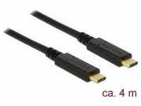 Delock 85206, Delock USB2.0-Kabel TypC-TypC: 4m, E-Marker, 5A (4 m, USB 2.0)