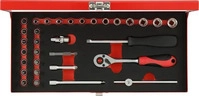 Gedore Red 3300000, Gedore Red red R49004033 Steckschl&uuml;ssel-Satz 1/4" 4-13mm
