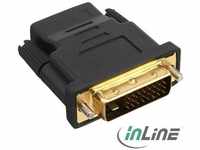 InLine HDMI zu (DVI, 15 cm) (10162662) Schwarz
