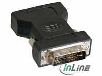 InLine 17780, InLine DVI-A Adapter auf 15pol HD Buchse VGA (VGA) Schwarz