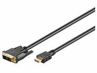 Goobay DVI — HDMI (Typ A) (2 m, DVI), Video Kabel
