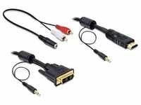 Delock HDMI (Typ A) — DVI (2 m, HDMI, DVI), Video Kabel