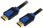 LogiLink CHB1103, LogiLink HDMI (Typ A) - HDMI (Typ A) (3 m) (CHB1103) Schwarz/Blau