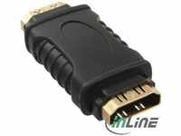 InLine 17600M, InLine HDMI Adapter zum Einbau (HDMI, 12.30 cm) Schwarz