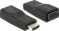 Delock 65655, Delock Monitoradapter HDMI-A zu VGA-Bu schwarz (VGA, 2.20 cm)...