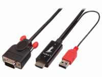 Lindy HDMI (Typ A) — VGA (2 m, HDMI, VGA), Video Kabel