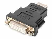 Digitus HDMI zu (DVI, 0 cm), Data + Video Adapter, Schwarz