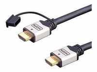 E+P HDMI 401/1 1m HDMI HDMI Schwarz HDMI-Kabel (1 m, HDMI), Video Kabel