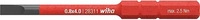 Wiha 34581, Wiha Werkstatt Schlitz Wechselkling (Schlitzschrauben) (34581) Braun