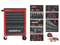 Gedore, red R21560001 Werkzeugsatz im Werkstattwagen MECHANIC rot 119-teilig