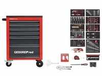 Gedore Red, red R21560002 Werkzeugsatz im Werkstattwagen MECHANIC rot 166-teilig (166