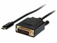 Roline DVI — USB C (1 m, HDMI), Video Kabel