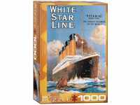 Eurographics 6000-1333, Eurographics Titanic White Star Line (1000 Teile) Weiss