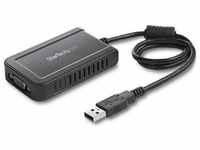 StarTech USB TO VGA EXTERNAL VIDEO CARD (VGA, 8.80 cm), Data + Video Adapter, Grau