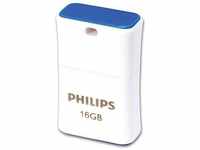 Philips FM16FD85B/00, Philips Pico Edition (16 GB, USB A, USB 2.0) Blau/Weiss