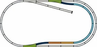 Piko PIKO 55321, Piko A-Gleis mit Bettung Gleis Set C (Spur H0) (PIKO 55321) Grau