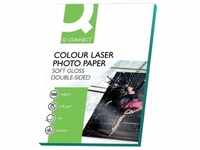 Q-Connect Fotopapier Colour Laser, glossy (220 g/m2, A4, 100 x), Fotopapier, Weiss