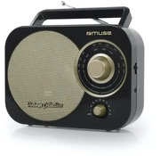 Muse M-055RB, Muse M-055 RB Tragbar Analog (FM, MW) (M-055RB) Schwarz/Gold