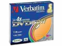 Verbatim 43297, Verbatim DVD+R Colours, 4.7GB, 4x, 5er Pack Slim Case (5 x)