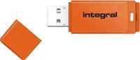Integral INFD16GBNEONOR, Integral 16GB USB2.0 DRIVE NEON ORANGE (16 GB, USB-A)
