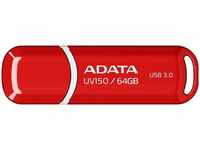 A-DATA AUV150-64G-RRD, A-DATA Adata DashDrive UV150 (64 GB, USB A, USB 3.0) Rot