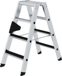 Munk 041604, Munk Stufen-Stehleiter beidseitig begehbar mit clip-step 2x4 Stufen