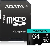 A-DATA AUSDX64GUI3V30SA2-RA1, A-DATA Adata Premier Pro V30S (64 GB, microSDXC, U3,