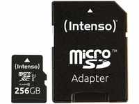 Intenso microSDXC Premium (microSDXC, 256 GB, U1, UHS-I) (12031012) Schwarz