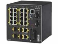 Cisco IE-2000-16TC-B, Cisco IE 16 10/100,2 FE SFP+2 T/SFP (16 Ports) Schwarz