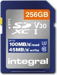 Integral INSDX256G-100V30, Integral INSDX256G-100V30 256GB SD CARD SDXC UHS-1 U3 CL10
