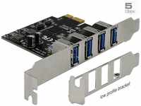 Delock 90304, Delock PCI Express Karte 4x USB Typ-A