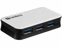 Sandberg USB 3.0 Hub (USB A) (289069) Schwarz/Weiss