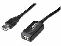 Digitus USB 2.0 Repeater Kabel USB A male / A female Länge 25m (25 m, USB 2.0)