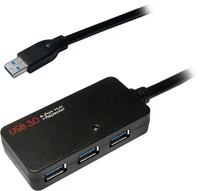 LogiLink UA0262, LogiLink USB A - A (USB-A, 4 Ports) (UA0262) Schwarz