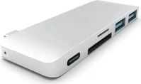 Satechi ST-TCUPS, Satechi Combo Hub (USB-C, 5 Ports) (ST-TCUPS) Silber