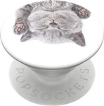 PopSockets 800947, PopSockets Cat Nap (800947) Weiss/Grau