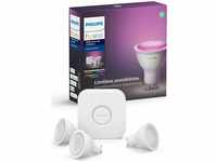 Philips Hue 62927400, Philips Hue White & Color Ambiance Starterset (GU10, 5.70...