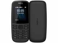 Nokia 16KIGB01A08, Nokia 105 (2019) 2G (1.77 ", 4 MB, 2G) Schwarz, 100 Tage