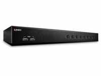 Lindy DVI-I Single Link, USB 2.0 Audio KVM Switch Pro 8 Port, KVM Switch,...