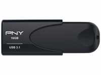 PNY Attaché 4 3.1 (16 GB, USB 3.1, USB A) (12499593) Schwarz