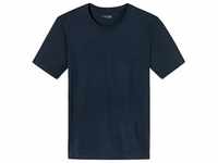 Schiesser, Herren, Shirt, T-Shirt "Mix+Relax", Blau, (50)