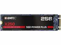 Emtec Festplatten-SSD X250 256 GB M.2 2280 SATA III (ECSSD256GX250) (256 GB, M.2