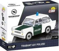 Cobi 24541, Cobi Trabant 601 Polizei (24541) Gr&uuml;n/Weiss