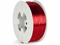 Verbatim 55062, Verbatim Durchsichtig rot - 1 kg - PTEG-Filament (3D) (PETG, 2.85 mm,