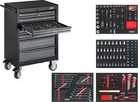 Vigor V2712N, Vigor Werkstattwagen mit Satz ""Black Edition II"" V2712N Gesamtl&auml;nge: