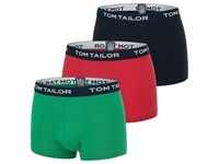 Tom Tailor, Herren, Unterhosen, Boxershort Casual, Blau, (XXL, 3er Pack)